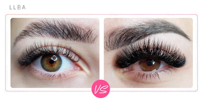 Kampf der Wimpernextensions: Hybrid- vs. Volumenwimpern