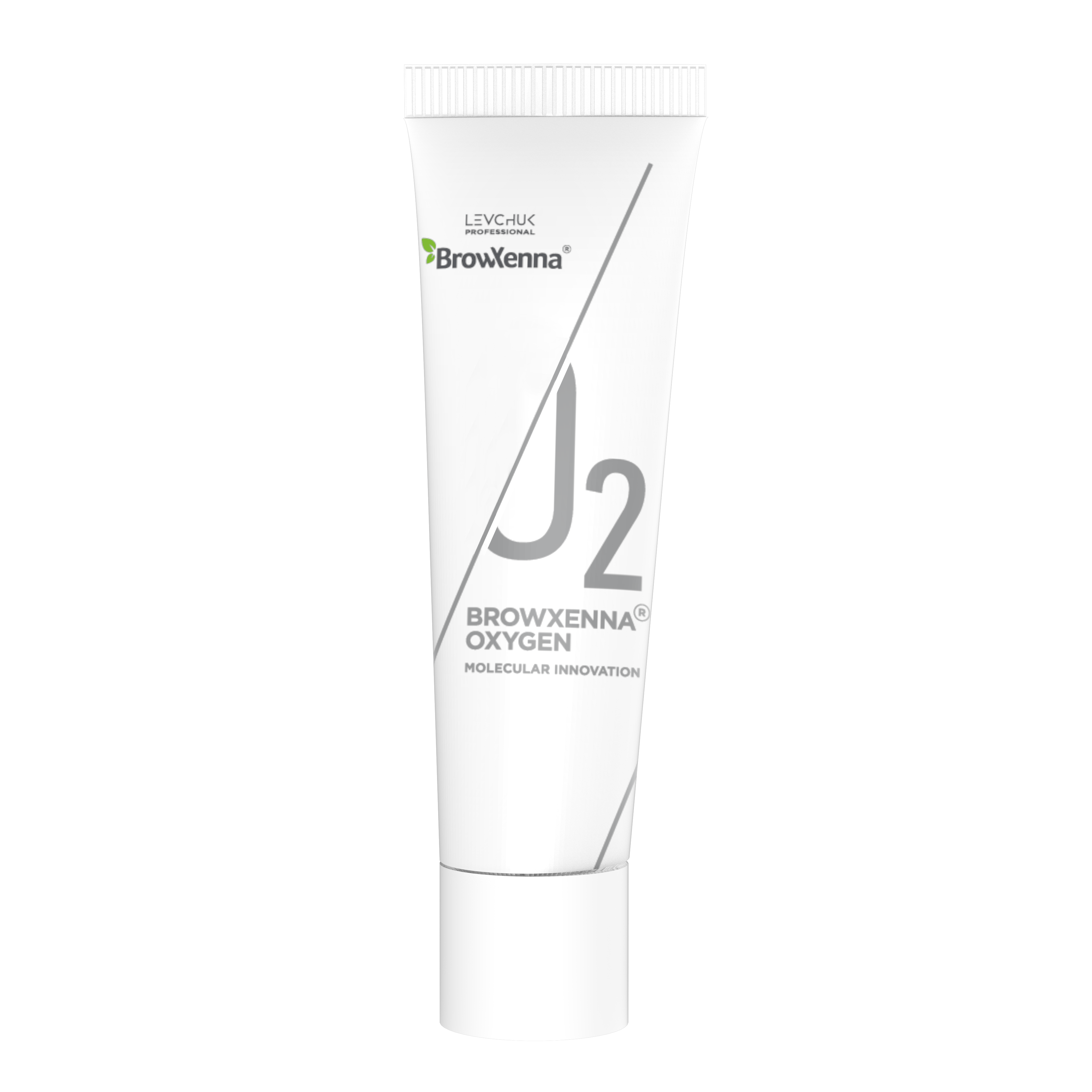 J2 BrowXenna Oxygen Molecular Innovation Clear Shade Diluter tube.