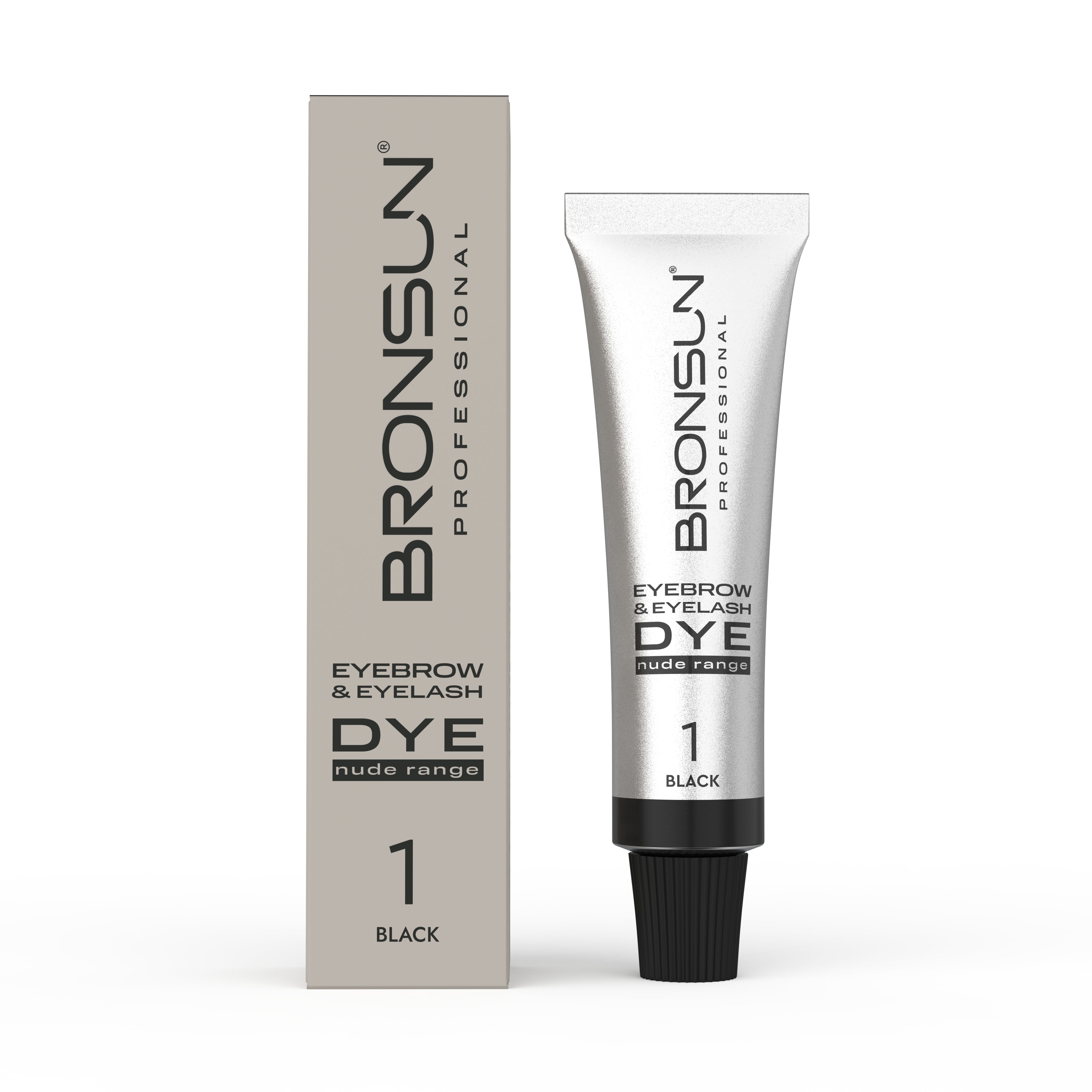 Bronsun Nude Range Eyebrow and Eyelash Cream Dye - Black 