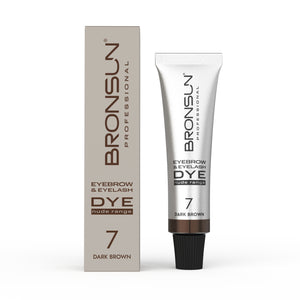 Bronsun Nude Range Eyebrow and Eyelash Cream Dye - Dark Brown 