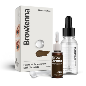 BrowXenna® Henna Kit with Hyaluronic Mixing Base 