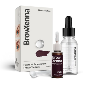 BrowXenna® Henna Kit with Hyaluronic Mixing Base 