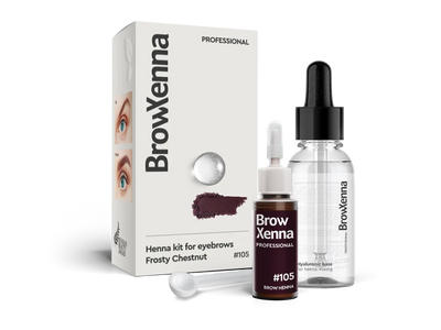 BrowXenna® Henna Kit with Hyaluronic Mixing Base #105