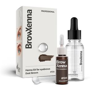 BrowXenna® Henna Kit with Hyaluronic Mixing Base 