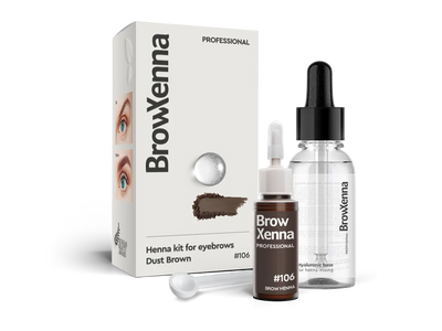 BrowXenna® Henna Kit with Hyaluronic Mixing Base