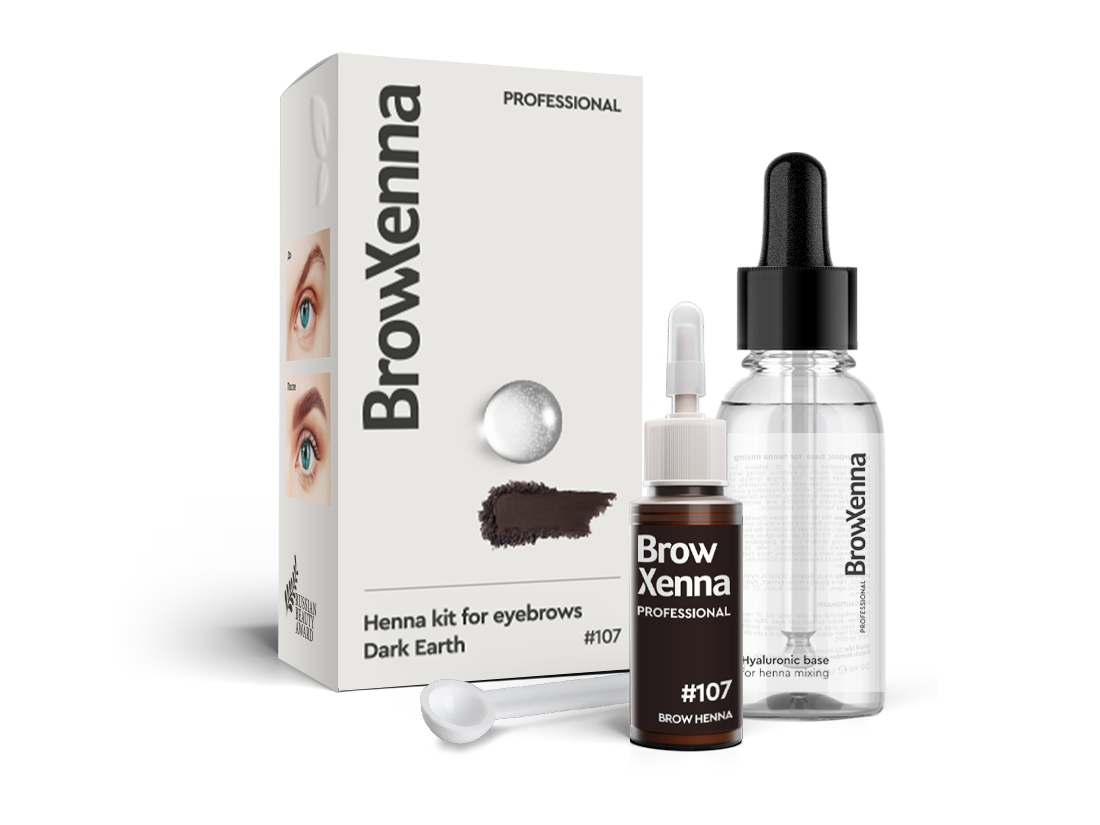 BrowXenna® Henna Kit with Hyaluronic Mixing Base 