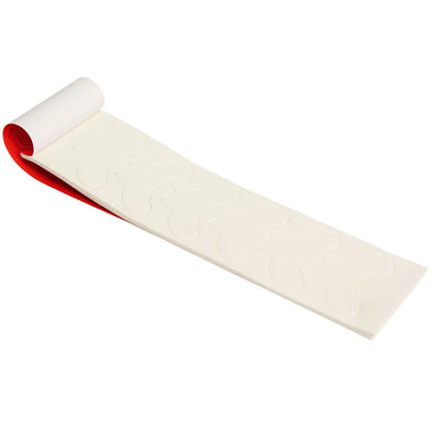 Thuya Protector Paper for Eyelash Dye, showcasing pre-cut white sheets with a red backing for precise skin protection during tinting.