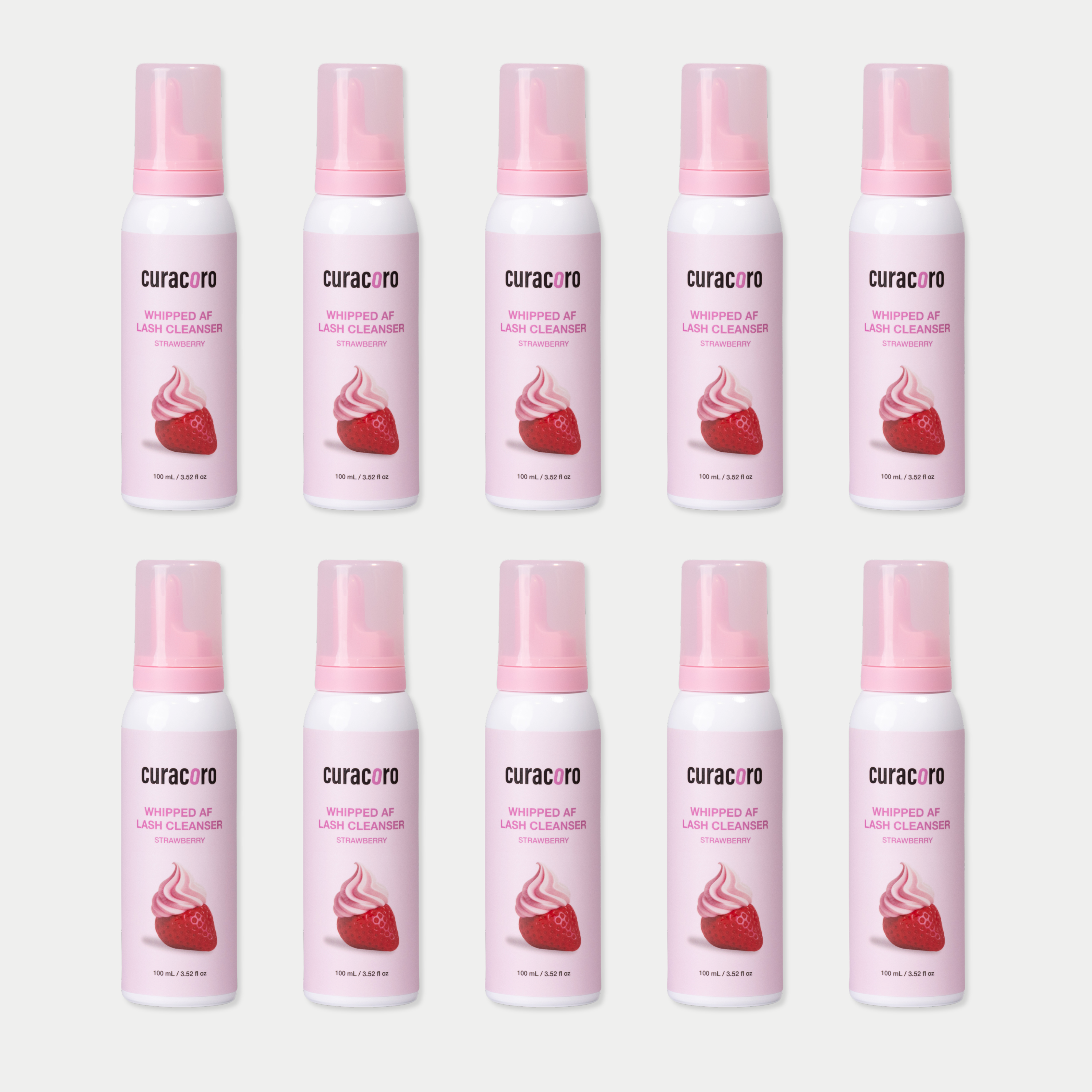 Bundle Whipped AF Lash Cleanser 100ml (Strawberry Scented)