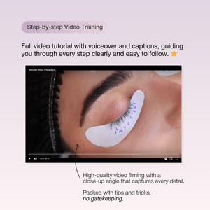 Online Training Wispy Lash Extension Course