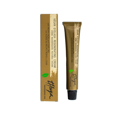 Thuya Vegan Eyelash Regenerating Cream restores and nourishes lashes with vegan ingredients, including argan, castor, and olive oils.