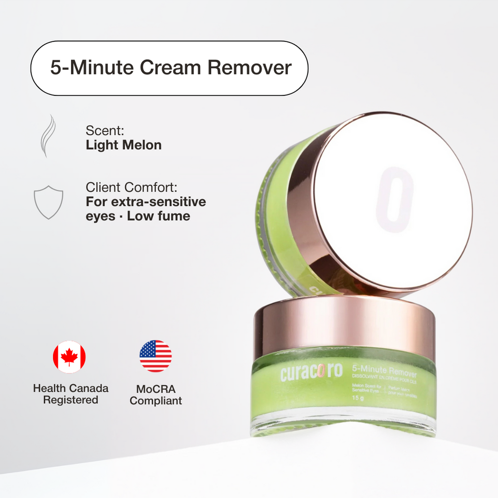 Curacoro - 5-Minute Cream Remover (Melon Scent for Sensitive Eyes