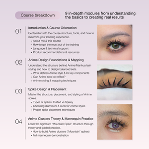 Online Training "Anime and Beyond" Lash Extension Course