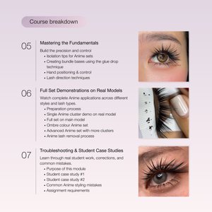 Online Training "Anime and Beyond" Lash Extension Course