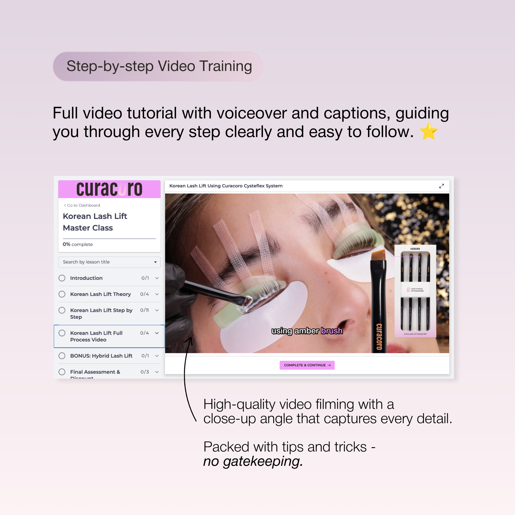 Korean Lash Lift Masterclass | Online Certification | 3 methods (Korean/ Glueless/ Hybrids)