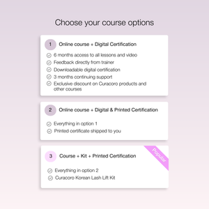 Korean Lash Lift Training | Online Certification | 3 Methods (Korean/Glueless/Hybrid)