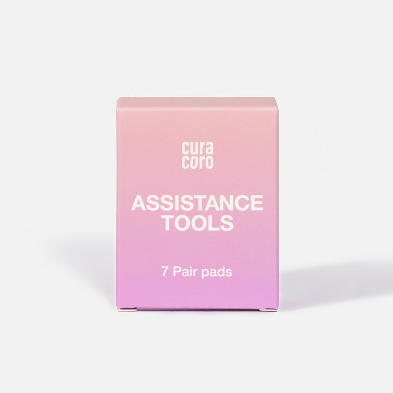 Curacoro Assistance Tools 7 Pair Pads Box Over White Background