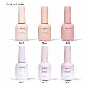 Bare Beauty Collection - Solid Color Gel Nail Collection (6 Shades / 15ml Each)