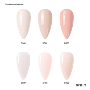 Bare Beauty Collection - Solid Color Gel Nail Collection (6 Shades / 15ml Each)