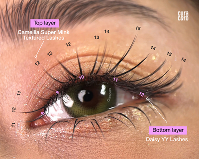 Daisy YY lashes (Textured & Soft-Based Layering)