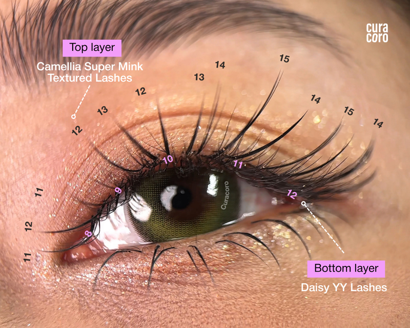 Daisy YY lashes (Textured & Soft-Based Layering)