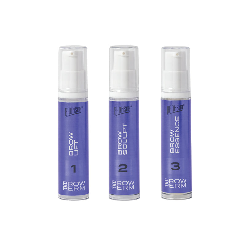 3 bottles of the brow perm set