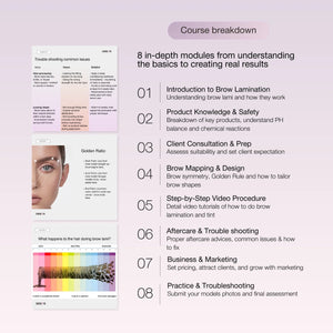 In-Person Brow Lamination Training + Brow Tint Practice: One-Day Intensive