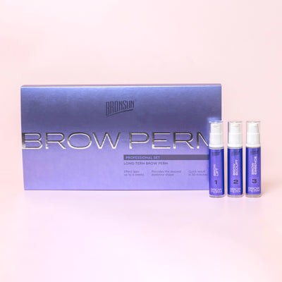 Long-term brow perm product display