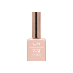 LLBA Celebrity Canvas Gel Polish bottle on a light background.