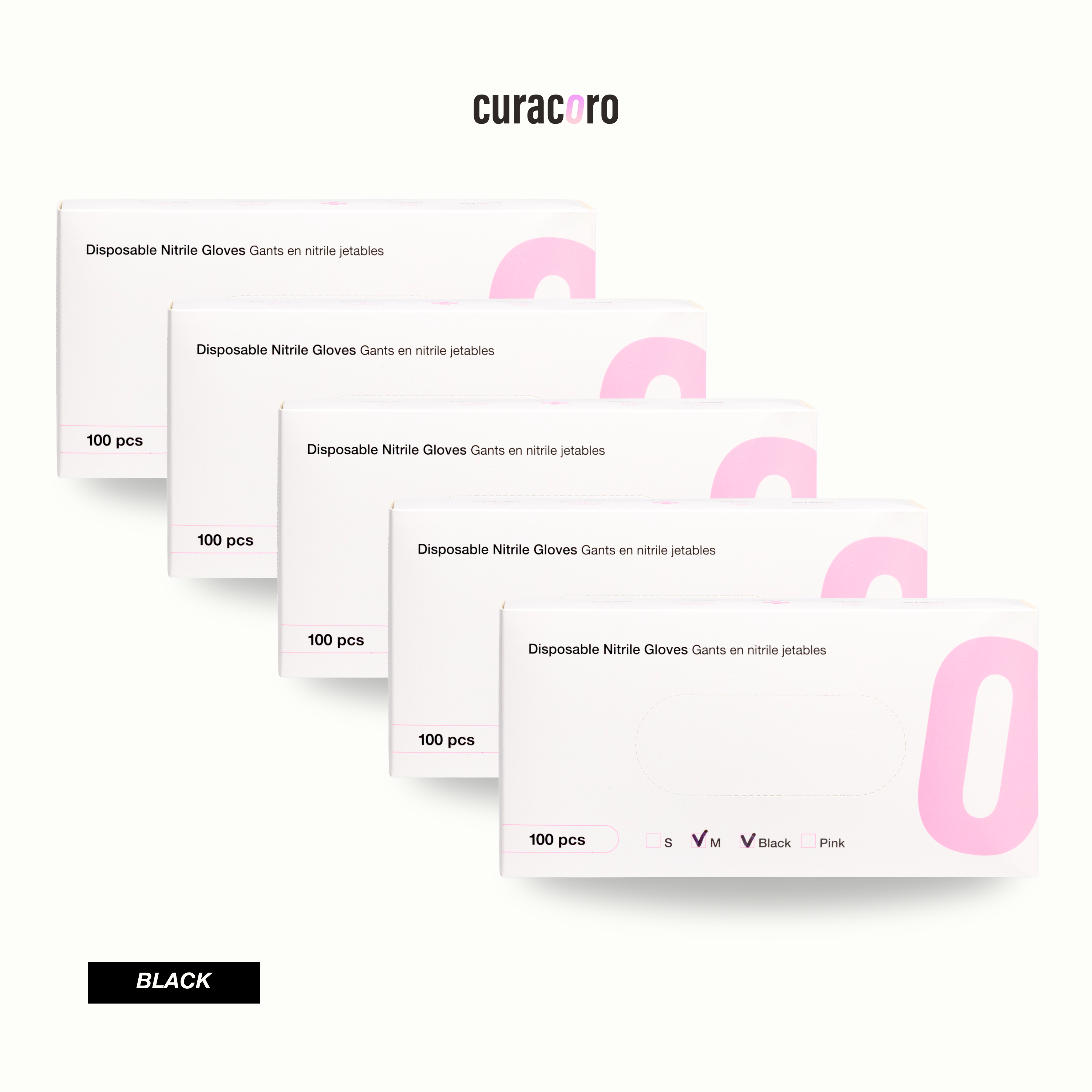 500pcs Nitrile Disposable Gloves