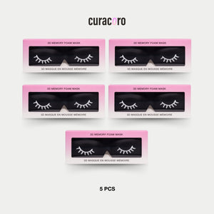 5 pcs of black 3D Foam Sleep Masks for Eyelash Care