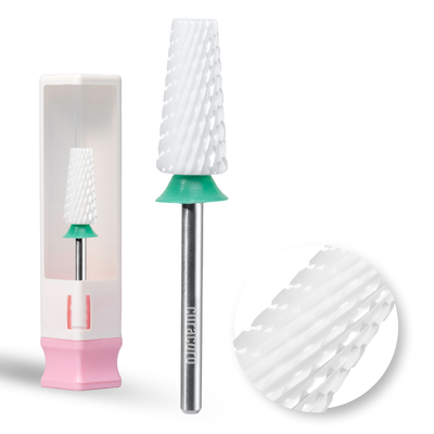 Ceramic Nail Drill Bit - 5in1 – Cross Cut Bit – Coarse, 3/32"