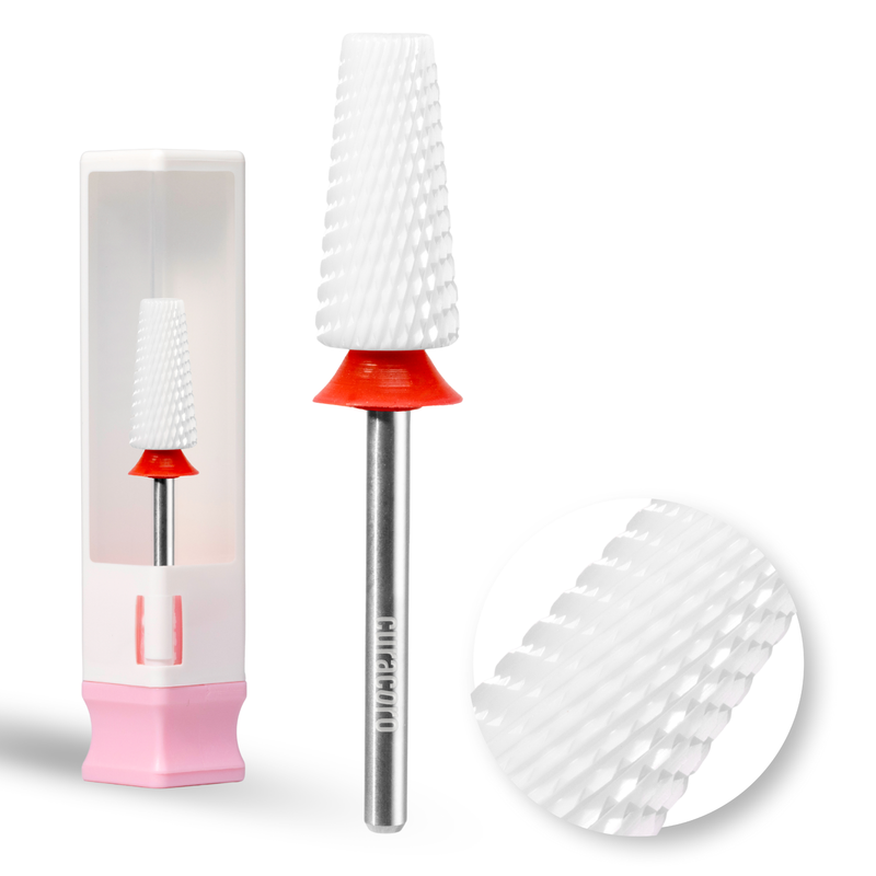 Ceramic Nail Drill Bit - 5in1 - Cross Cut Bit – Fine, 3/32"