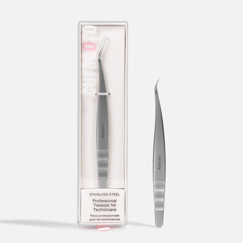 Aurora Fine-Tipped Tweezer – Precision Lash Tool for Anime Spikes | Curacoro