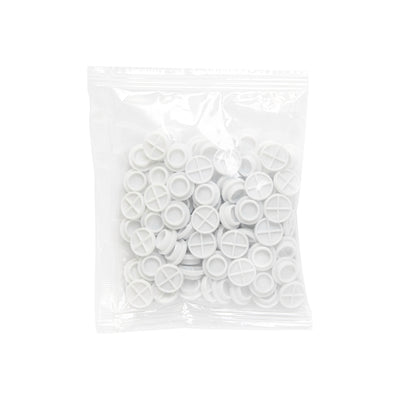 Bag of Glue Holders Over White Background