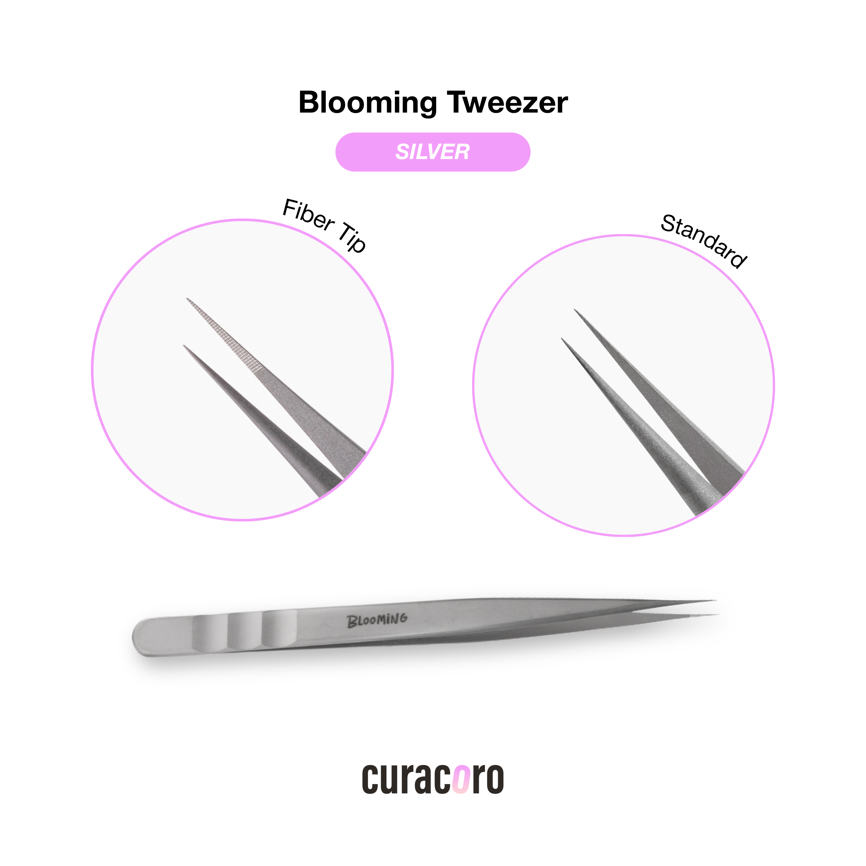 Blooming Straight Isolation Tweezer – Classic Lash Tool | Curacoro