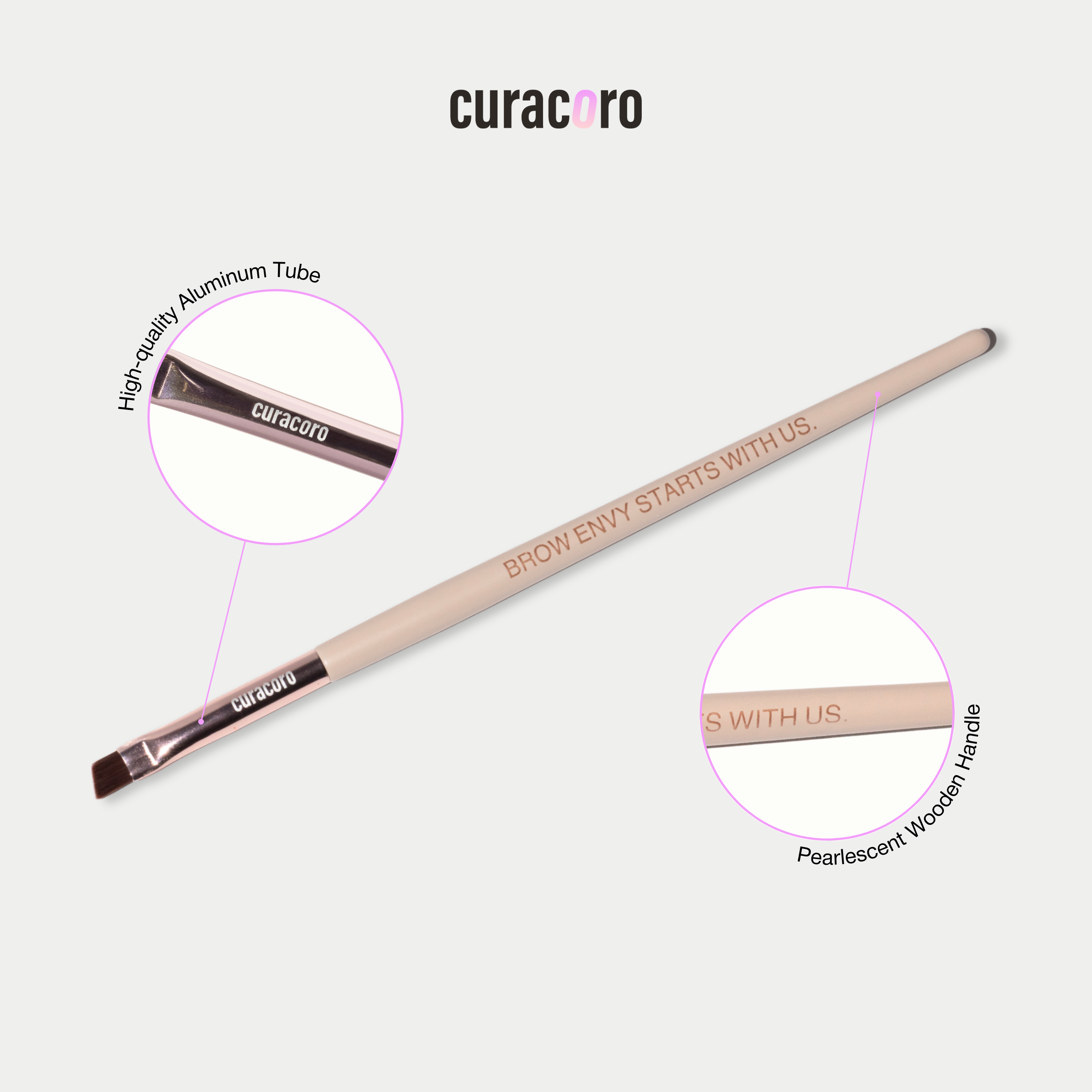 Curacoro Brow Brush Set (3 pieces)