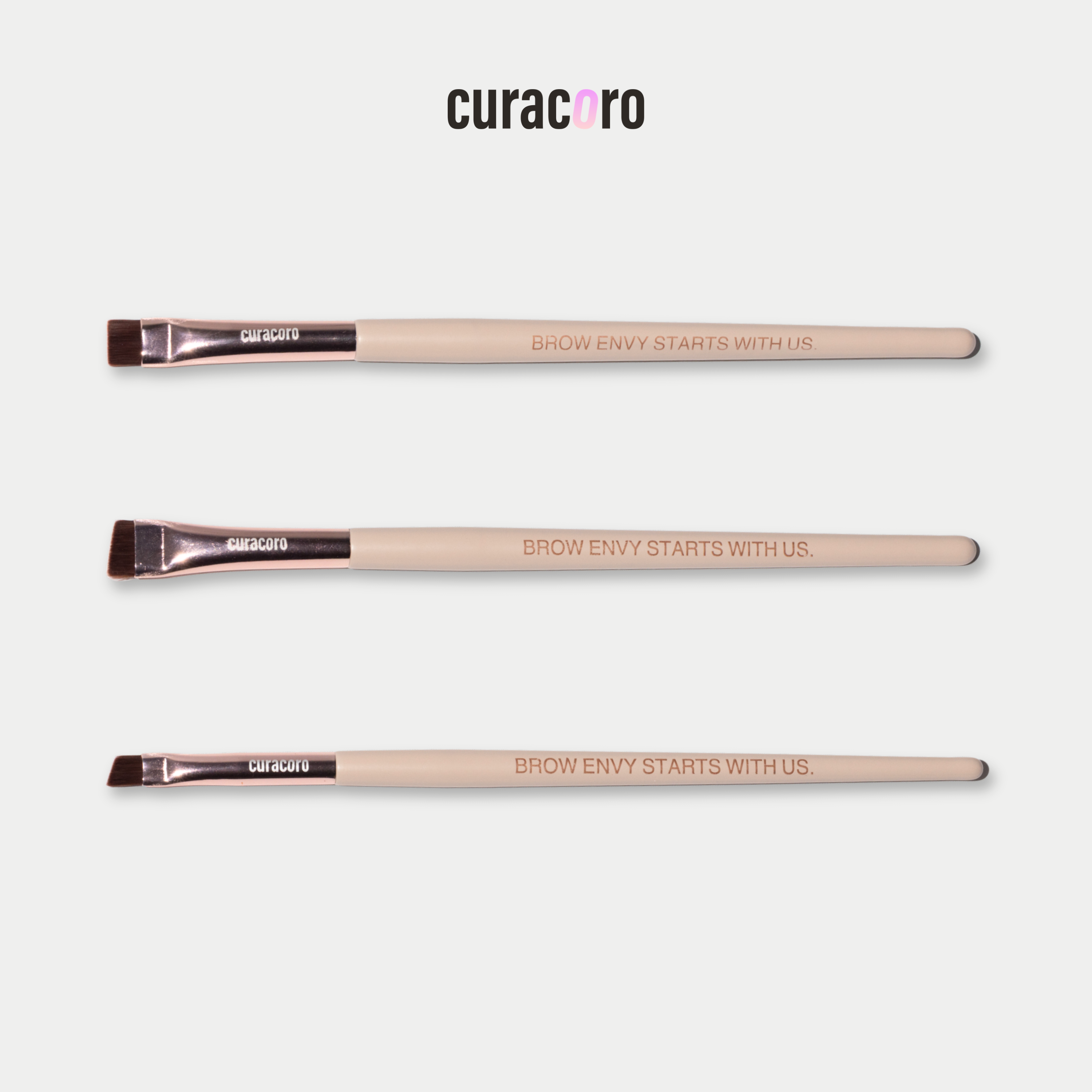 Curacoro Brow Brush Set (3 pieces)