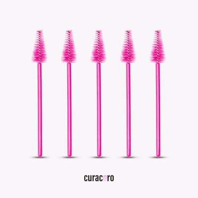 Teardrop-Shaped Mascara Brush Wand