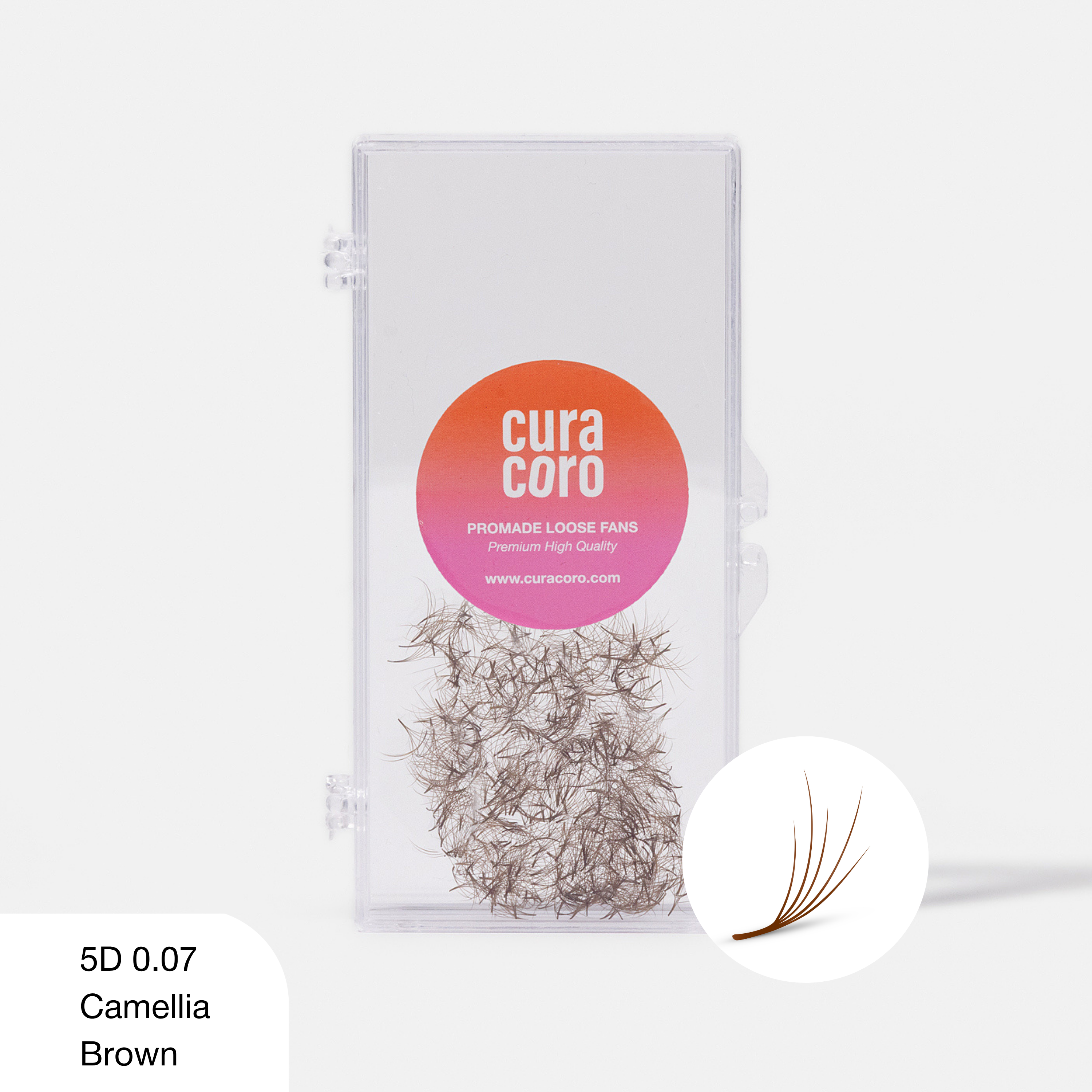 Camellia Promade Fans Loose - Brown