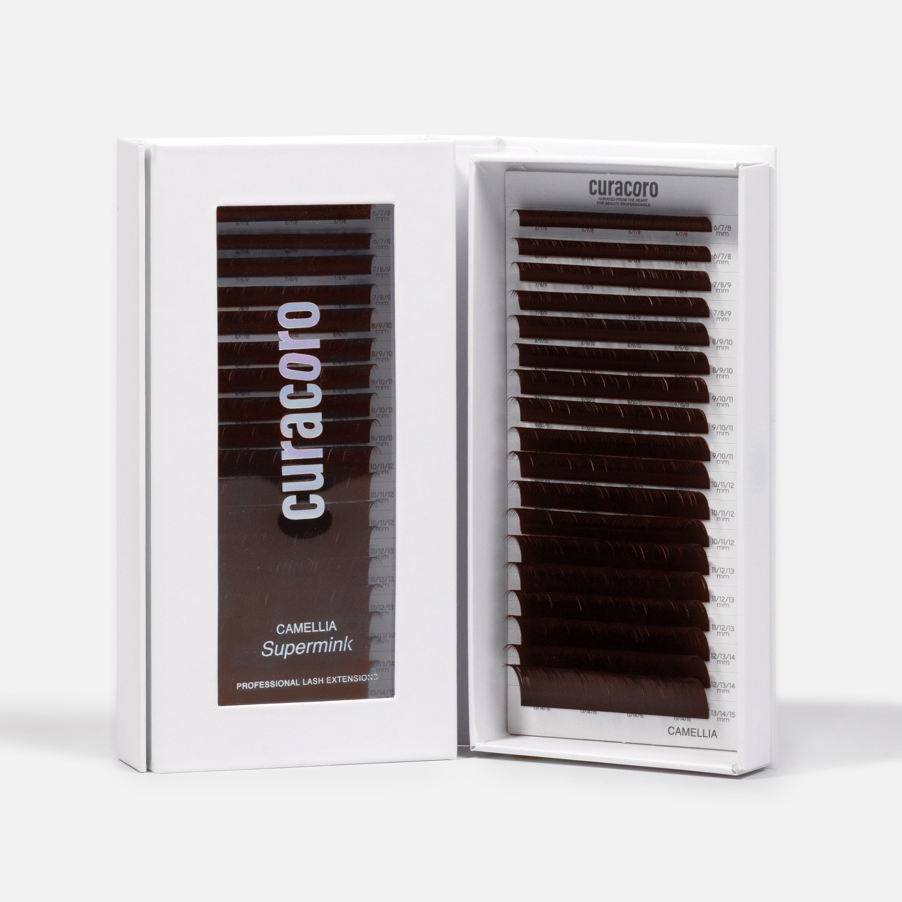 Camellia Super Mink Textured Lashes - Dark Brown 0.07mm