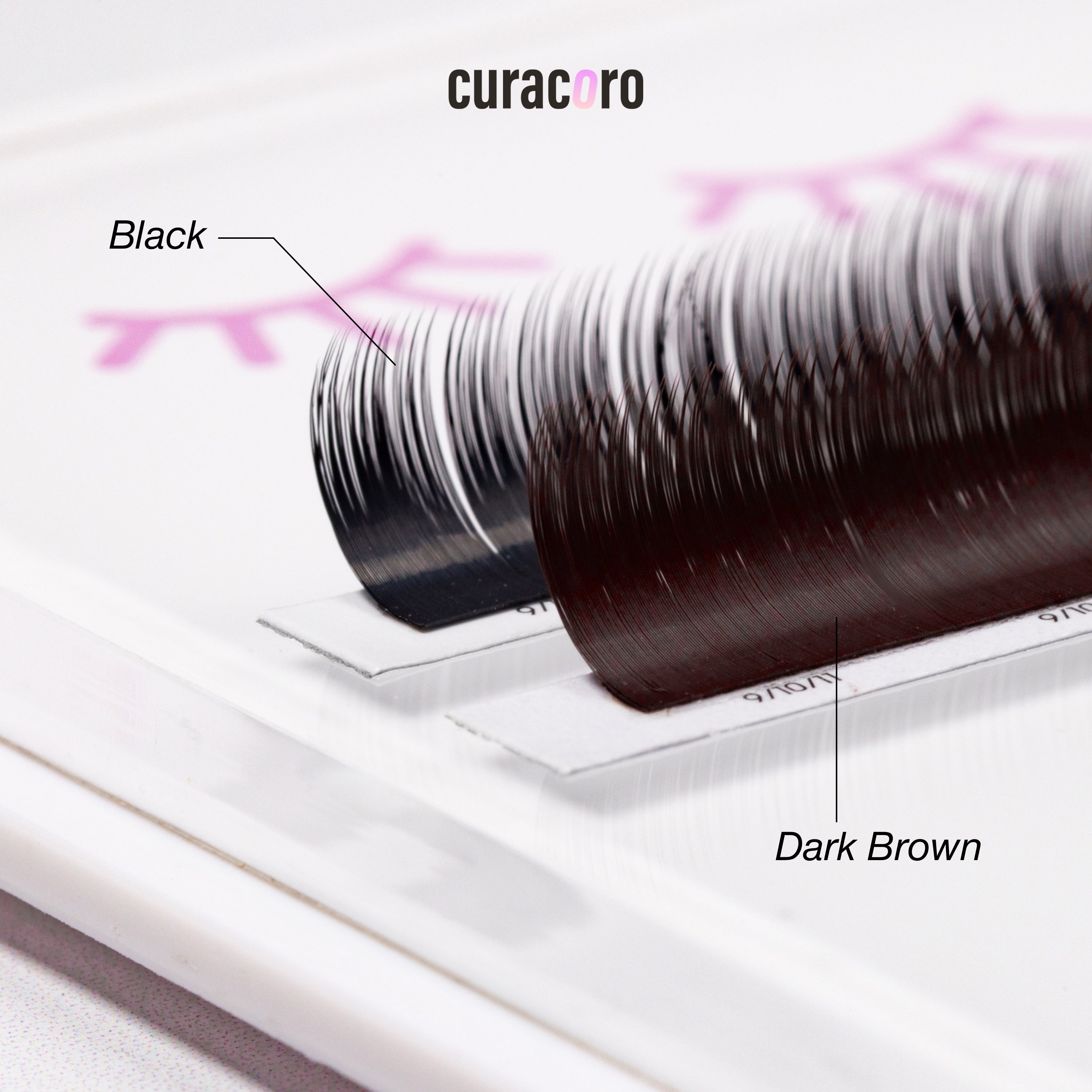 Camellia Super Mink Textured Lashes - Dark Brown 0.07mm