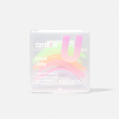 Love Jelly Hybrid Lash Lift Shields - 4 Color-Coded Pairs | Curacoro