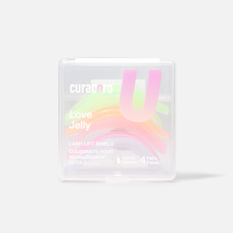 Love Jelly Hybrid Lash Lift Shields - 4 Color-Coded Pairs | Curacoro