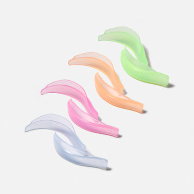 Love Jelly Hybrid Lash Lift Shields - 4 Color-Coded Pairs | Curacoro