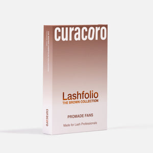 Dark Brown Lashfolio Narrow Promade Fans 10D (480 fans)