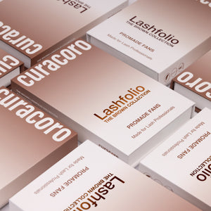 Dark Brown Lashfolio Narrow Promade Fans 5D (504 fans)