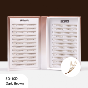 Dark Brown Lashfolio Narrow Promade Fans 5D (504 fans)