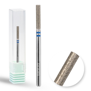 Cuticle Nail Drill Bit – Diamond Bit 2.3 × 12 mm (Flat Barrel) - Medium/Fine