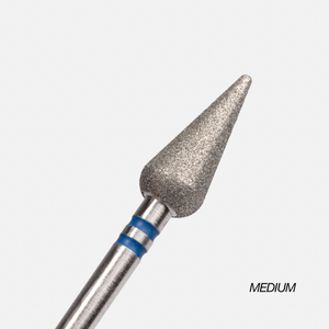 Cuticle Nail Drill Bit – Diamond Bit 5×12mm (Bud/Candle) - Medium/Fine
