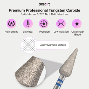 Cuticle Nail Drill Bit – Diamond Bit 5×12mm (Bud/Candle) - Medium/Fine